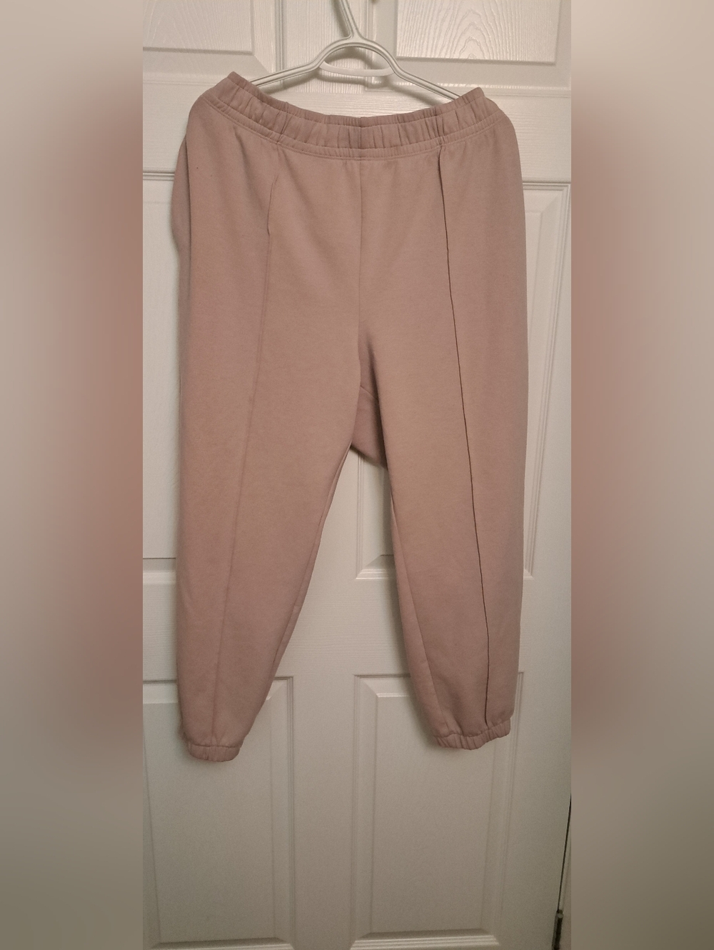 Cozy Neutral Dusty Mauve/Pink Sweatpants Old Navy Size XL Drawstring Zip Pockets